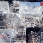 Vol Paris Bamako 146x97cm