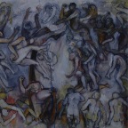 CYCLE huile sur toile 146,5x97,5 mars 2011